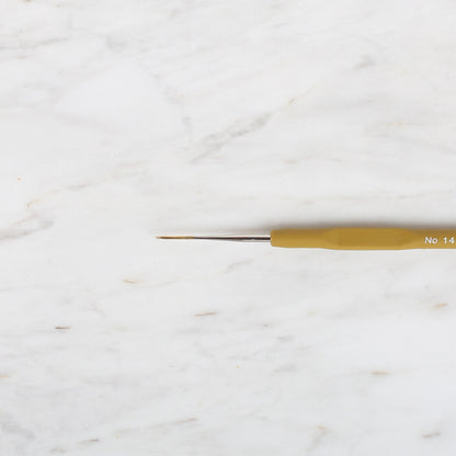 Yabalı Altın Uçlu Elastik Saplı Sarı Dantel Tığ No. 14  0.90mm