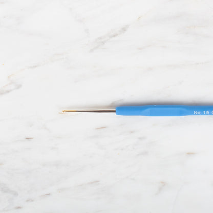 Yabalı Altın Uçlu Elastik Saplı Mavi Dantel Tığ No. 15  0.85mm