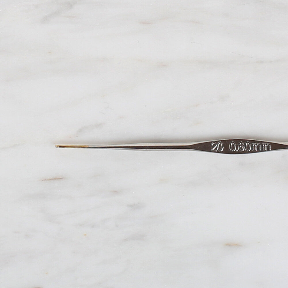 Yabalı Altın Uçlu Metal Saplı Dantel Tığ NO:20 0.60mm