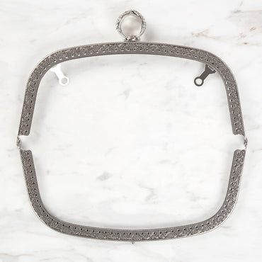 Nas Metal Çanta Klipsi 20 cm - Gümüş