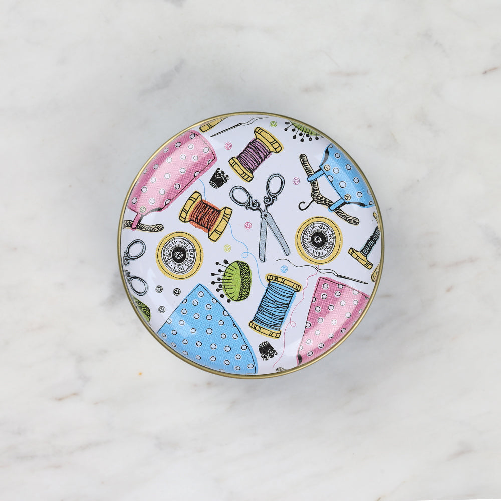 Nas Metal Saklama Kutusu Yuvarlak - Mavi