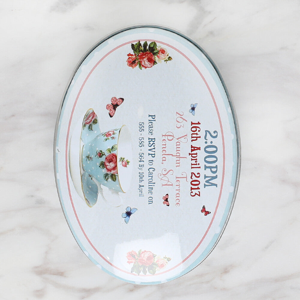 Loren Metal Saklama Kutusu Oval