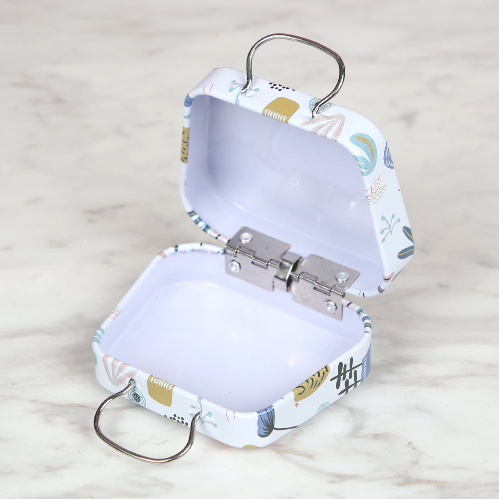 Nas Metal Saklama Kutusu Çanta - Beyaz