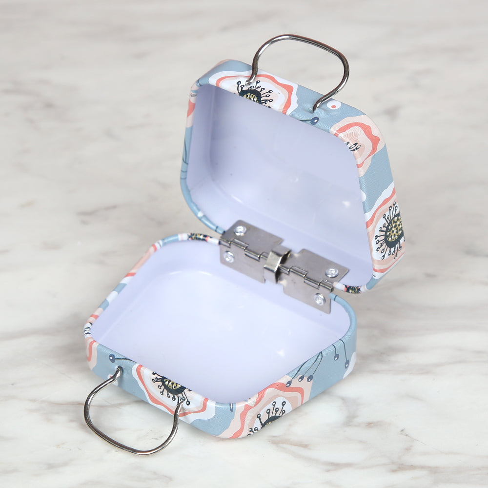 Nas Metal Saklama Kutusu Çanta - Mavi