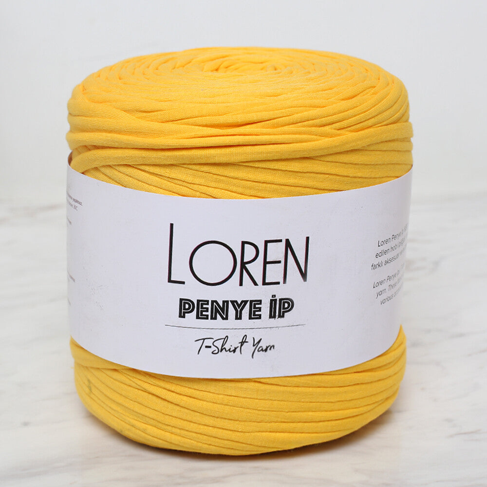 Loren Penye Kumaş El Örgü İpi Sarı - 7