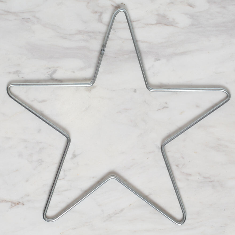 Loren Metal Yıldız 25 cm Makrome Halkası