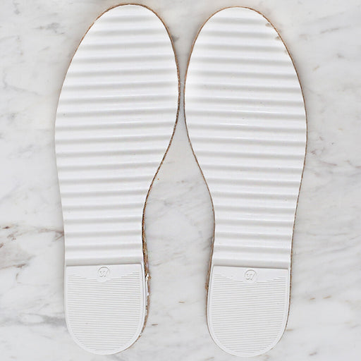 Loren Hasır Espadril / Ayakkabı Tabanı 38 Numara Beyaz
