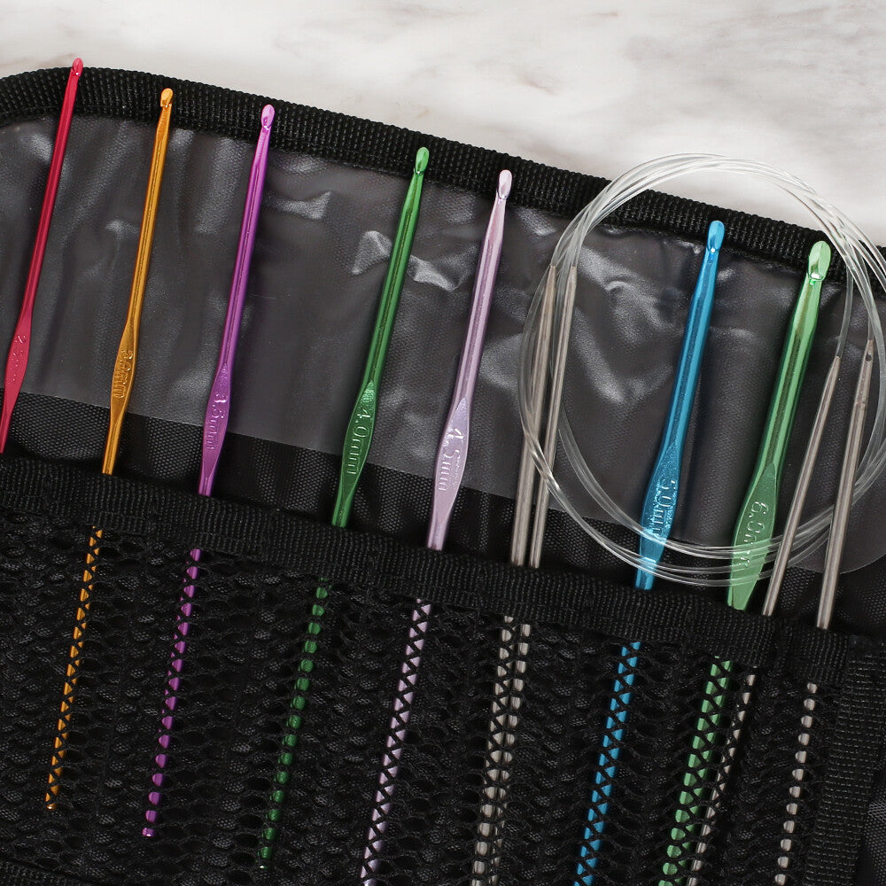 Loren Çantalı Tığ ve Örgü Aksesuarları Seti