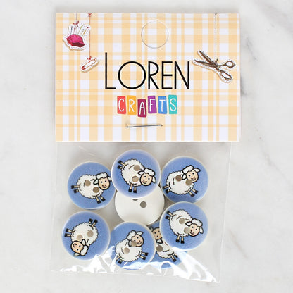 Loren Crafts 8'li Koyun Düğme - 1168