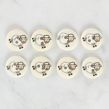 Loren Crafts 8'li Koyun Düğme - 1175