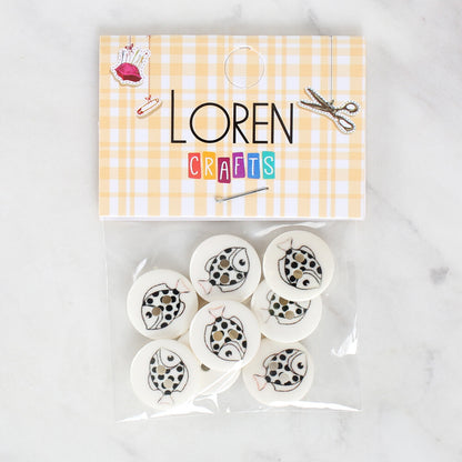 Loren Crafts 8'li Balık Düğme - 1187
