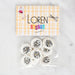 Loren Crafts 8'li Balık Düğme - 1187