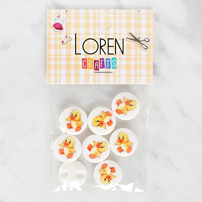 Loren Crafts 8'li Ördek Düğme - 1189