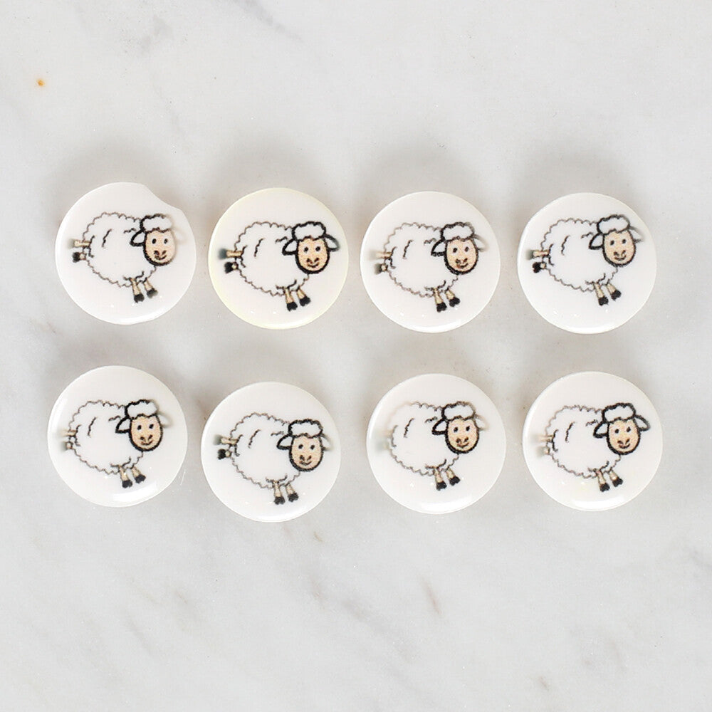 Loren Crafts 8'li Koyun Düğme - 1191