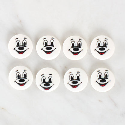 Loren Crafts 8'li Gülen Yüz Düğme - 1196