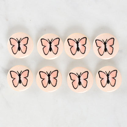 Loren Crafts 8'li Kelebek Düğme - 1213