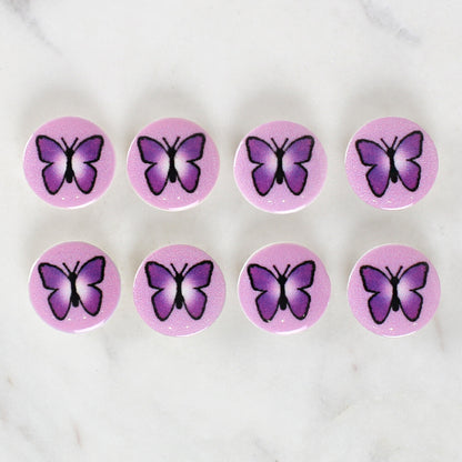 Loren Crafts 8'li Kelebek Düğme - 1218