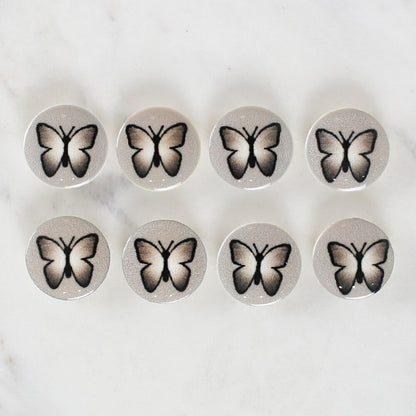 Loren Crafts 8'li Kelebek Düğme - 1221