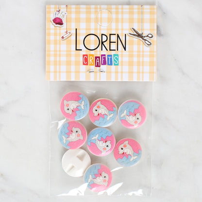 Loren Crafts 8'li Yunus Düğme - 1224