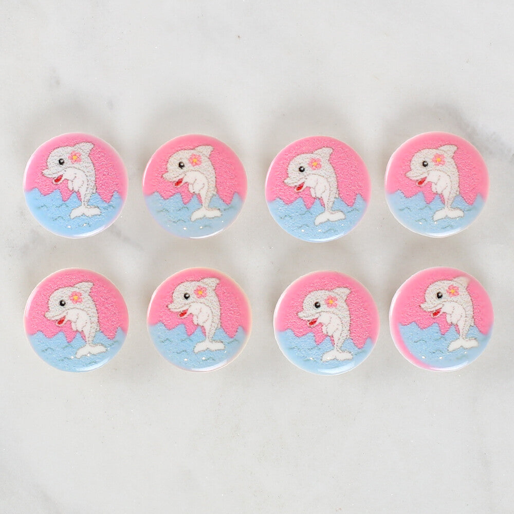 Loren Crafts 8'li Yunus Düğme - 1224