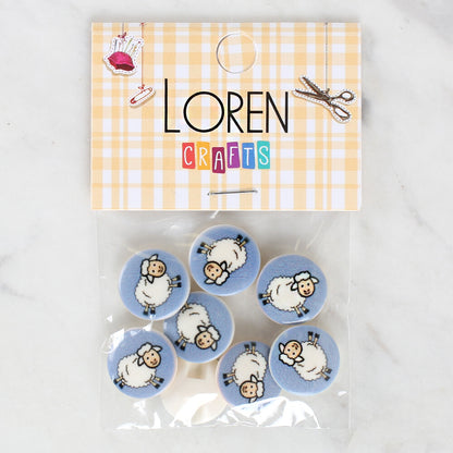 Loren Crafts 8'li Koyun Düğme - 1242