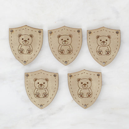 Loren Crafts Figürlü Deri Arma 5 Adet - 1502