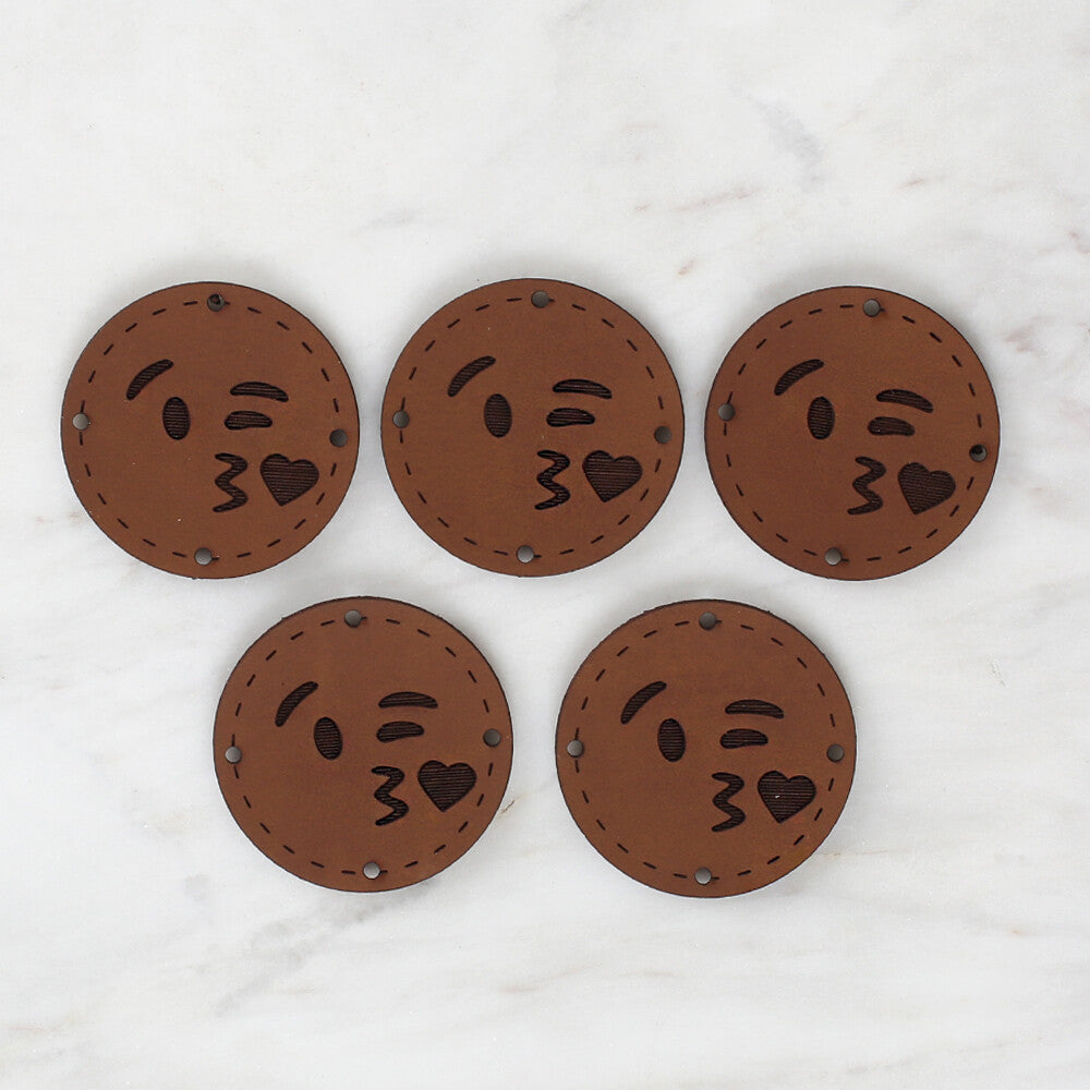 Loren Crafts Figürlü Deri Arma 5 Adet - 1508