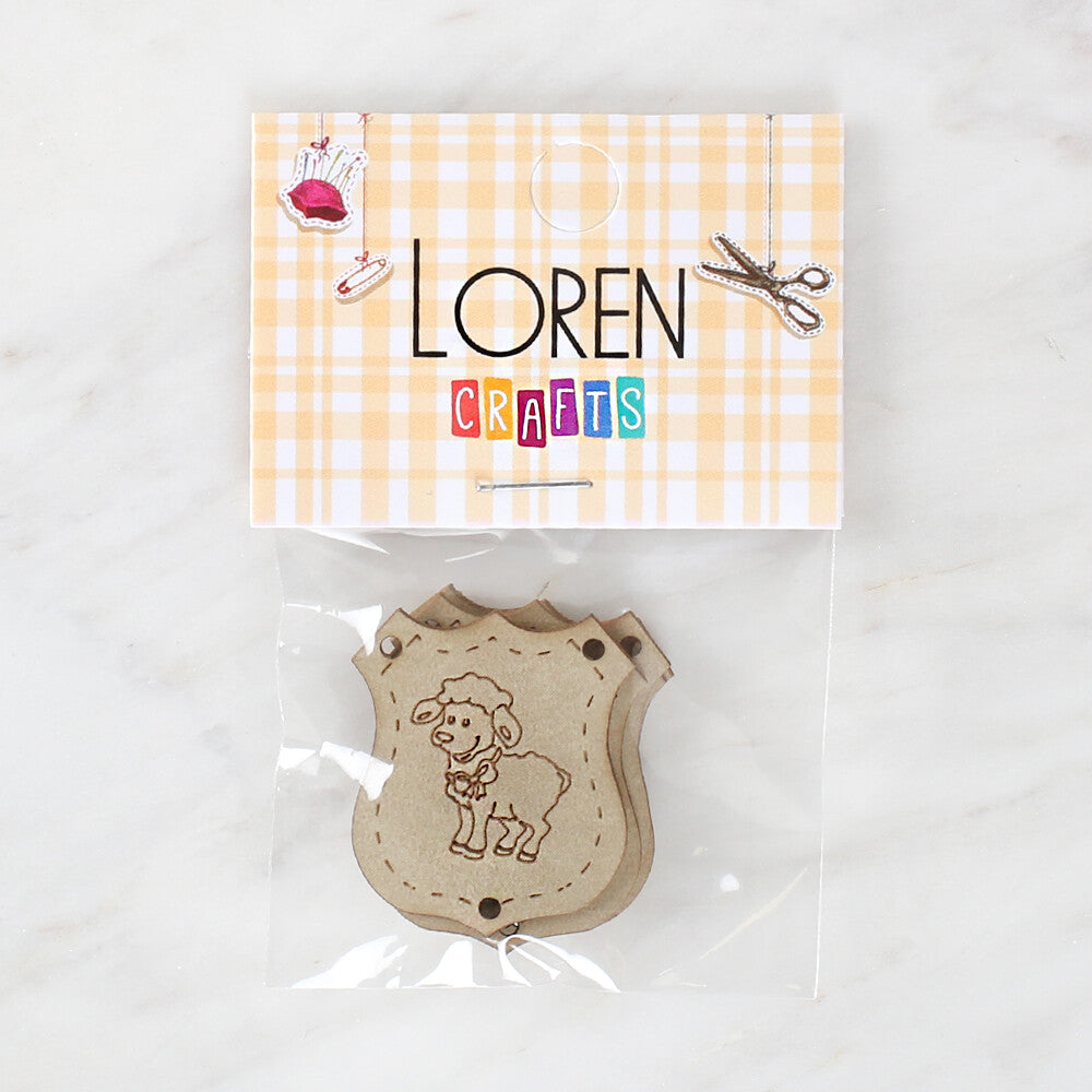 Loren Crafts Figürlü Deri Arma 5 Adet - 1516