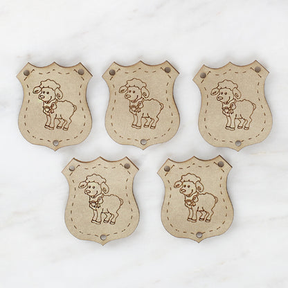 Loren Crafts Figürlü Deri Arma 5 Adet - 1516