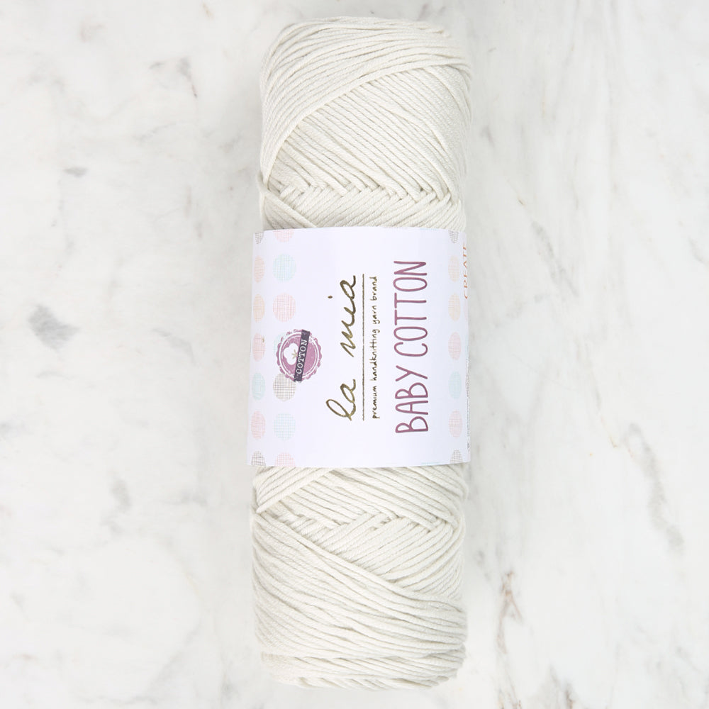 La Mia Baby Cotton Açık Krem El Örgü İpi - L050