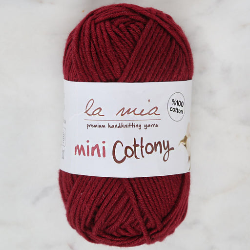 La Mia Mini Cottony 25 gr Bordo Bebek El Örgü İpi - L023