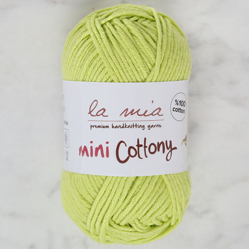 La Mia Mini Cottony 25 gr Fıstık Yeşili Bebek El Örgü İpi - L037