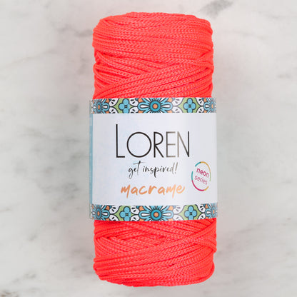 Loren Macrame Neon Pembe El Örgü İpi - L112