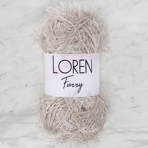 Loren Furry Açık Bej El Örgü İpi - RF050