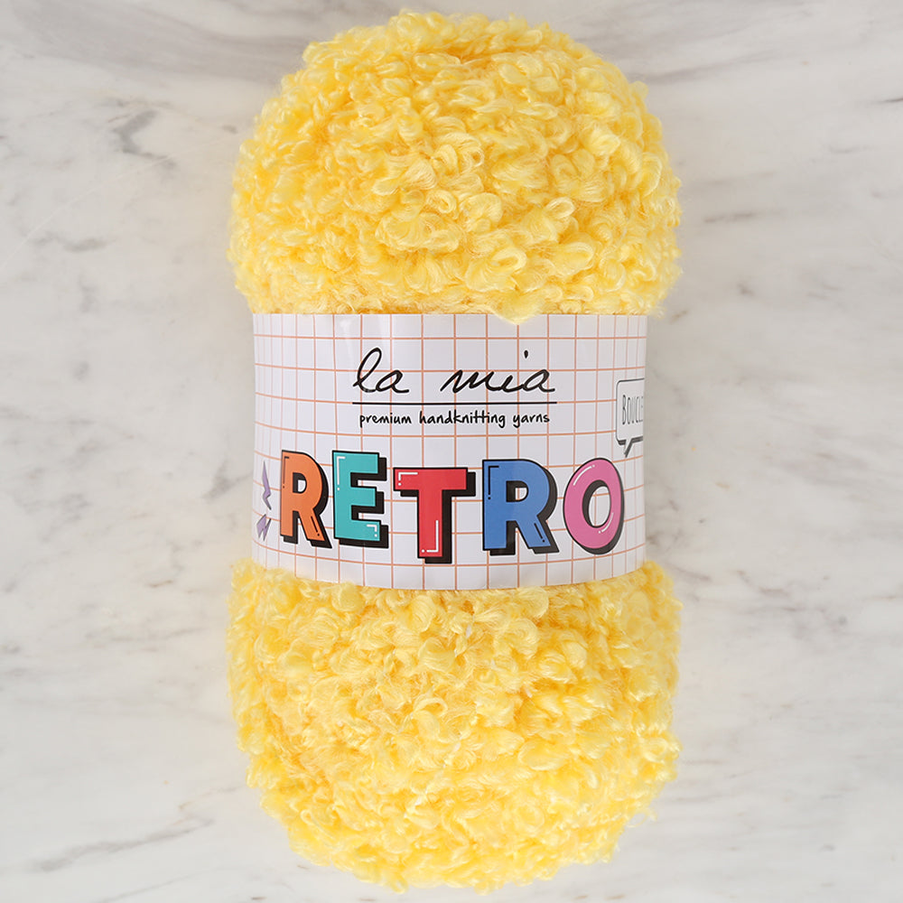 La Mia RETRO Sarı El Örgü İpi - LM0210 – Hobium