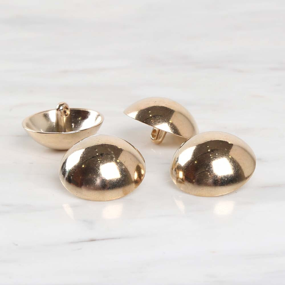 Loren Crafts 4'lü Altın Sarısı Metal Düğme - 1808