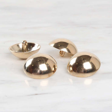 Loren Crafts 4'lü Altın Sarısı Metal Düğme - 1808