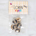 Loren Crafts 8'li Sarı Metal, Blazer Ceket Kol Düğmesi Lacivert - 1813
