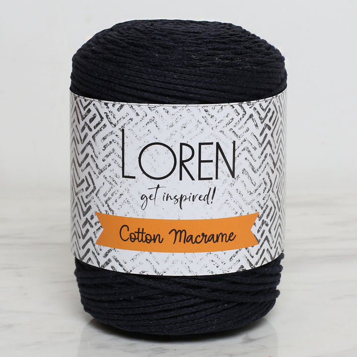 Loren Cotton Macrame Lacivert - R005