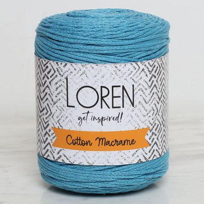 Loren Cotton Macrame Turkuaz - R087