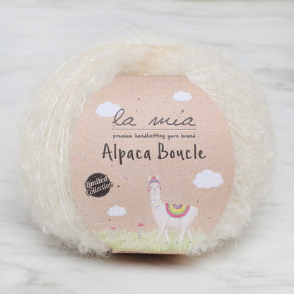 La Mia Alpaca Boucle 50 Gr Açık Krem El Örgü İpi - L301