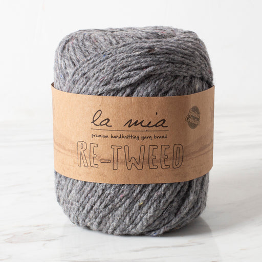 La Mia Re-Tweed Gri Melanj El Örgü İpi - L149