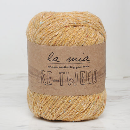 La Mia Re-Tweed Sarı Melanj El Örgü İpi - L124