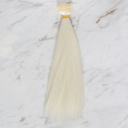 LOREN CRAFTS SENTETİK AMİGURUMİ DÜZ SAÇ - KREM