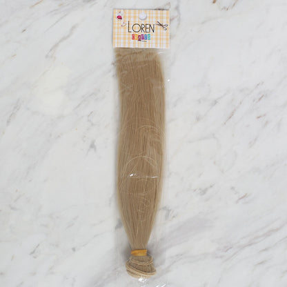 LOREN CRAFTS SENTETİK AMİGURUMİ DÜZ SAÇ - KÜL RENGİ