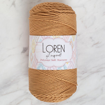 Loren Polyester Soft Macrame Bej El Örgü İpi - LM031