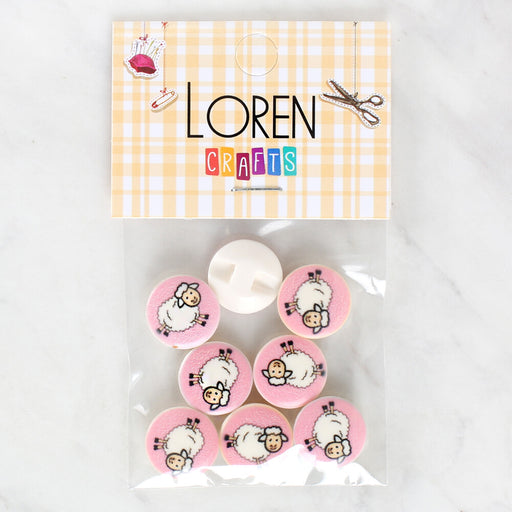 Loren Crafts 8'li Koyun Düğme - 1033