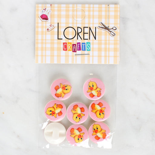 Loren Crafts 8'li Ördek Düğme - 1036