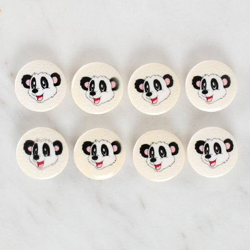 Loren Crafts 8'li Panda Düğme - 1052