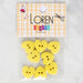 Loren Crafts 8'li Sarı Kalp Düğme - 1075